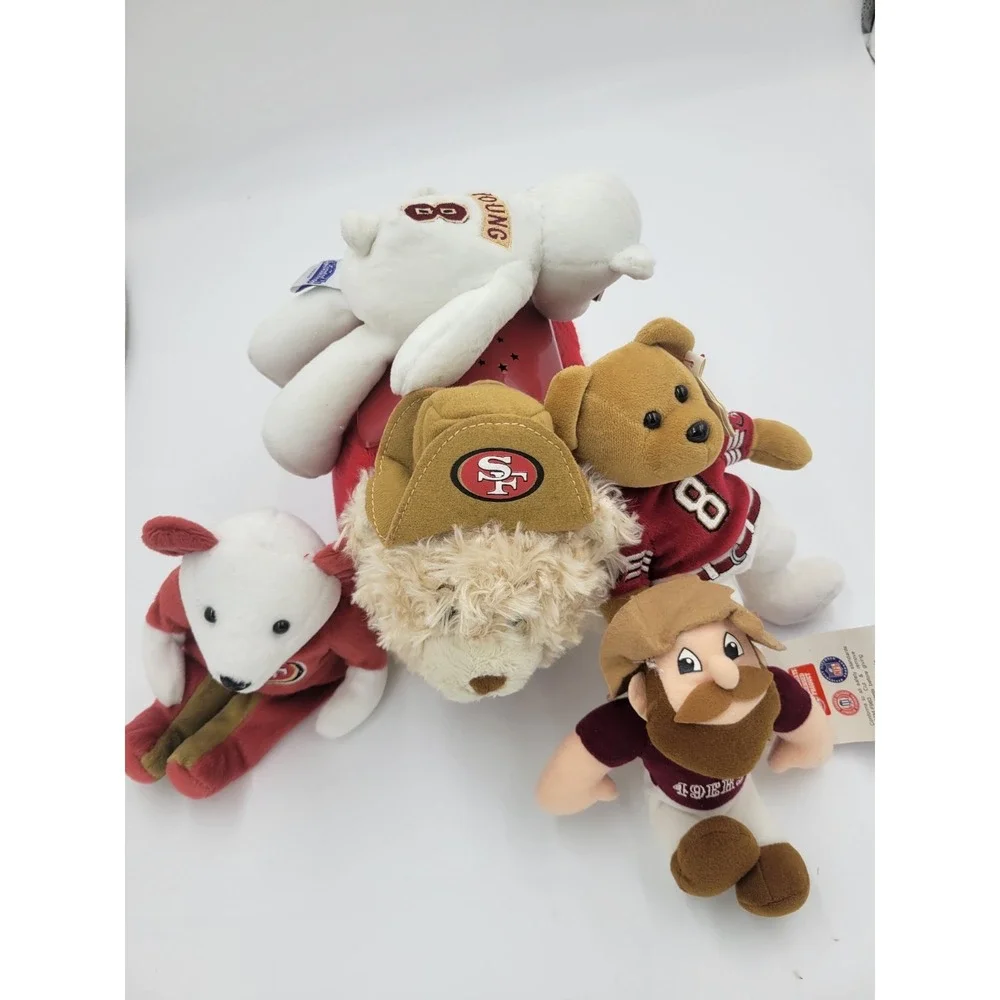 Vintage 90s San Francisco 49ers‎ Plush NFL Lot of 5